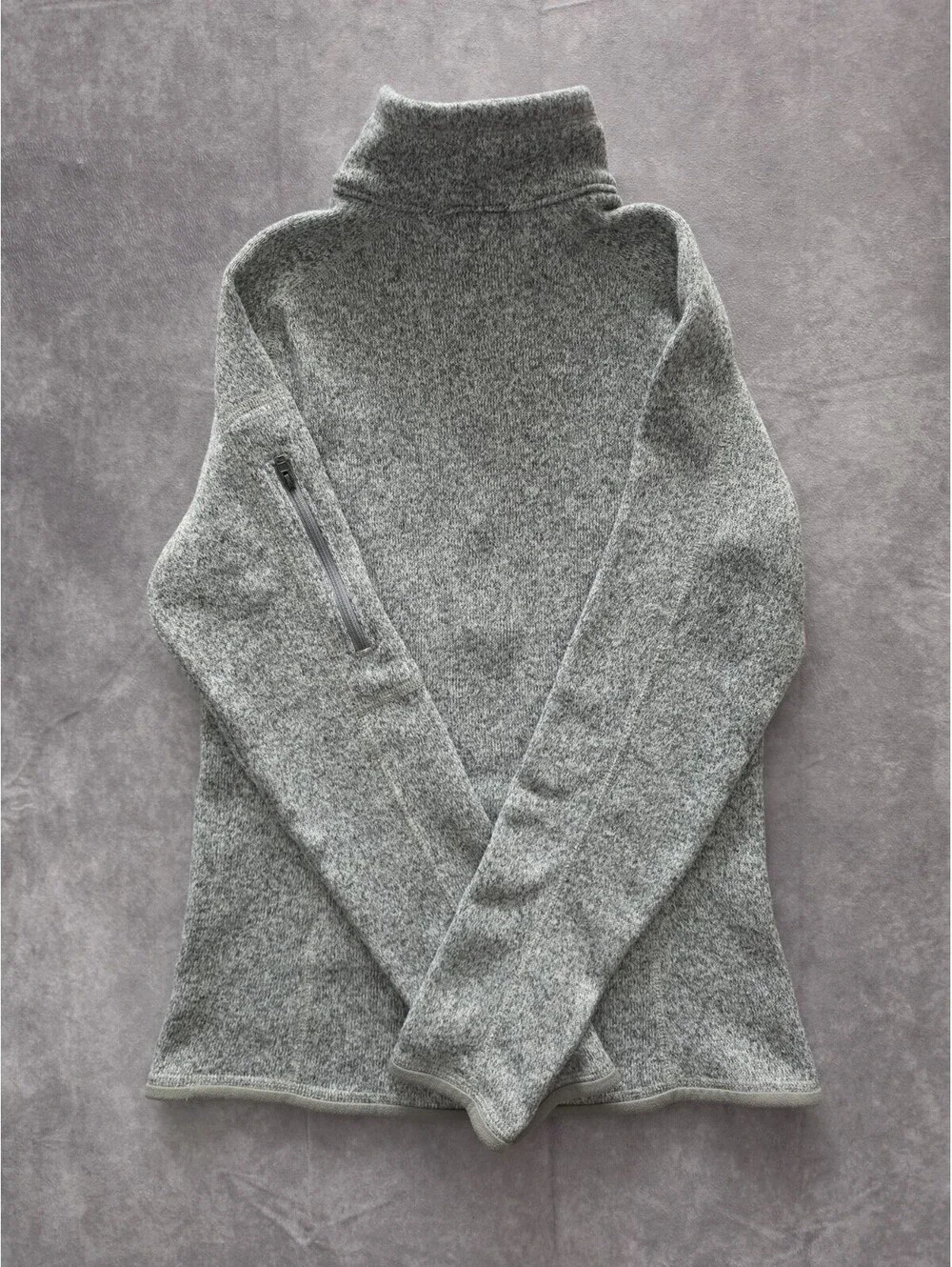 Patagonia Better Sweater 1/4 Zip Fleece Pullover Women's Small Gray Cozy